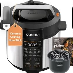 Cosori Stainless Steel 9-in-1 Pressure Multi Cooker 6QT 13 Presets Touch Panel