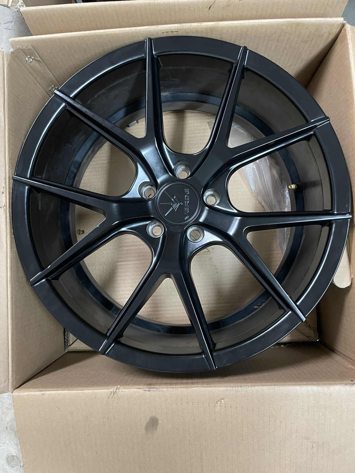 Set of four (4) Verde Wheels Rims V99 Axis Satin Black - 19x8.5 (5x4.5) Subaru WRX STI Infiniti Q50