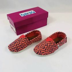 Brand New Toddler Girls Pink Multi Flats- Size 5,6,7,8,9