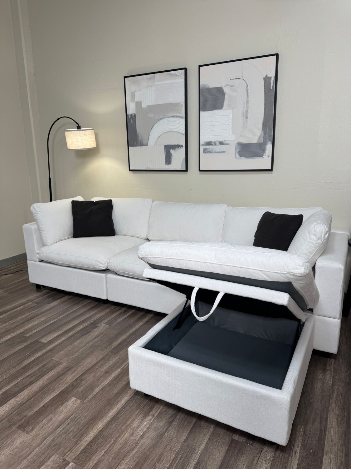 FREE DELIVERY New In Box 4 Piece Cloud Modular Sectional Couch - White