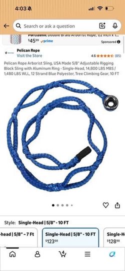 Rope arborist 10 ft BIN B-2