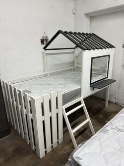 Coaster Twin Loft Bed W/mattress 