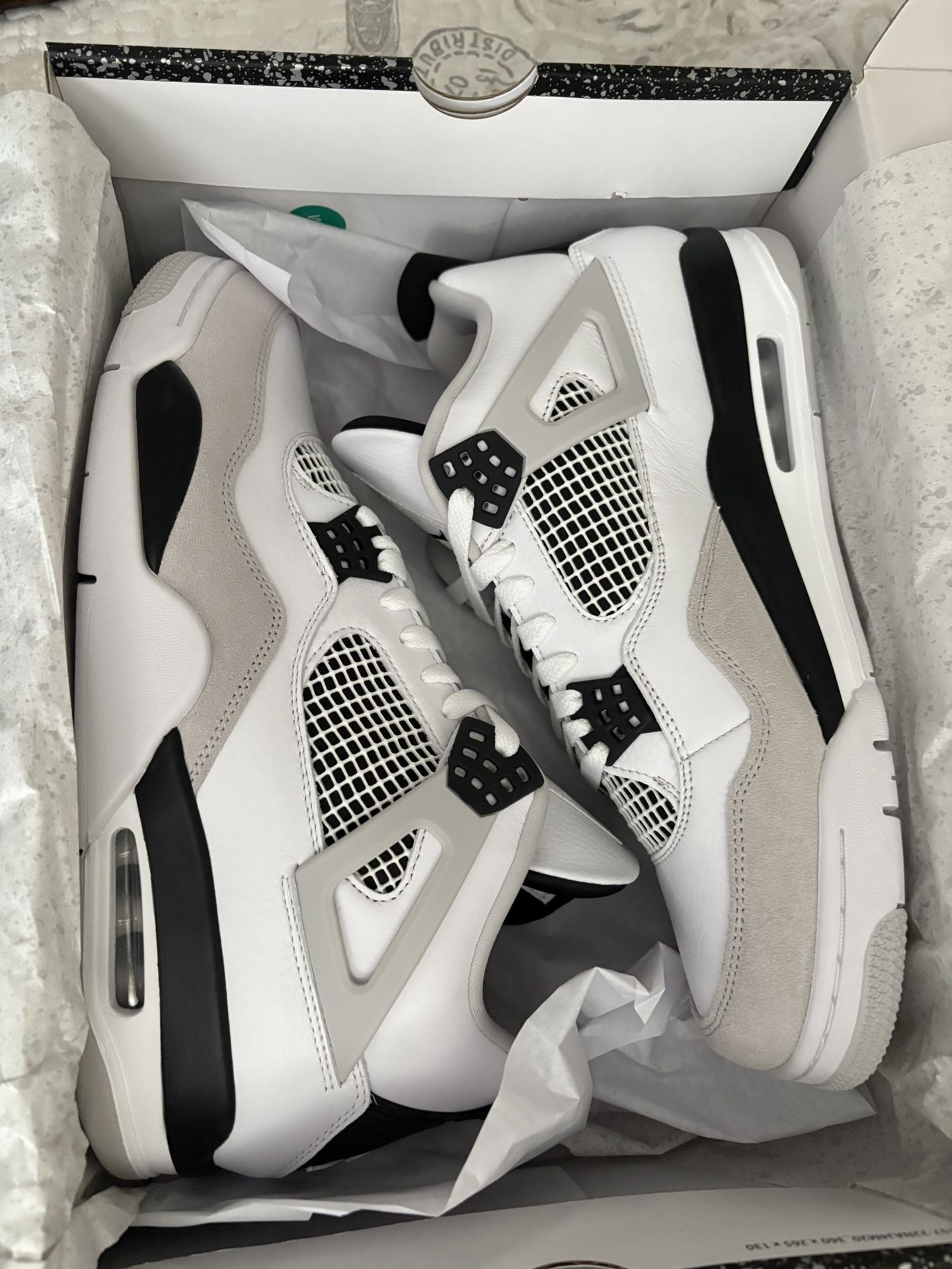 Jordan 4 Military Black 4 Size 12 New