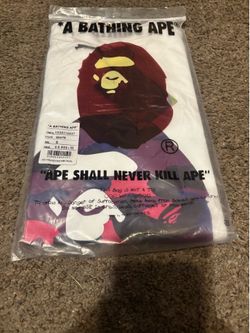 Bathing ape purple and white