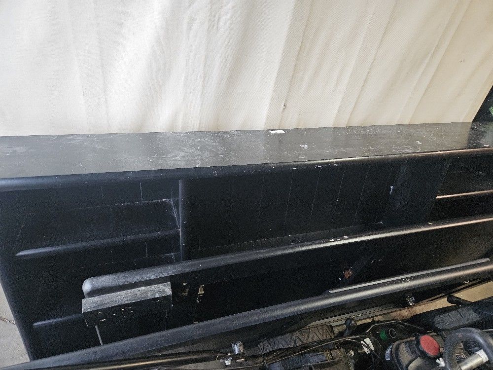 Full Size Bed Frame With Bookshelf And Under Bed Storage With 4 Drawers