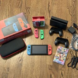 Nintendo Switch * BUNDLE * Mario Kart * Excellent condition
