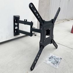 (Brand New) $19 TV Wall Mount for 17-55 Inches, Full Motion Swivel Tilt VESA 400x400mm, Max Weight 66Lbs 