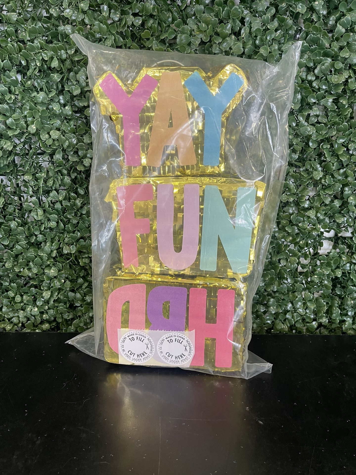 Birthday “Yay Fun HBD” Mini Piñata 