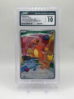 CGC Gem Mint 10 Charmander First Partner Illustration Collection #038