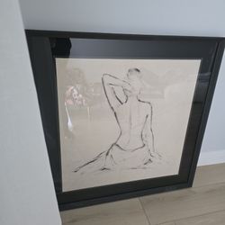 Feminine Figure Framed Wall Art 