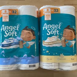Angel Soft 8 Mega Roll toilet paper 2 for $12