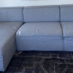 BoConcept 2 Piece Grey Sectional 