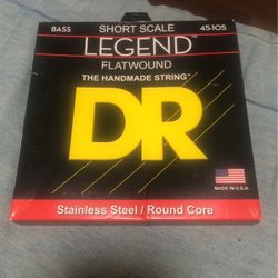 DR Flatwound Bass Strings Short scale 