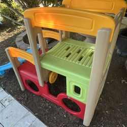 Climbing Playset With Slide 
