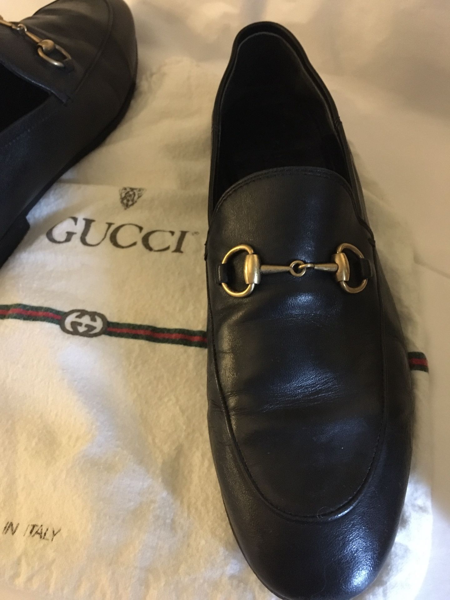 BLACK LEATHER LOAFERS SHOES
