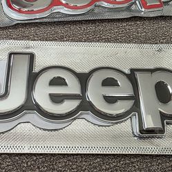 Jeep emblem badge adhesive back SHIPPING Is Available