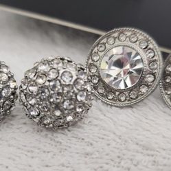  Silvery Pairs of Earrings
