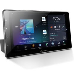 Pioneer DMH-WT7600NEX Digital Multimedia Receiver With Wireless Apple CarPlay and Android Auto, 9” Capacitive Floating Screen, Single-DIN, Built-In Bl