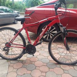 (2) Schwinn Rangers Male & Female,  26" Wheel Red, 24" Wheel White, 