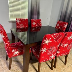 Dining Table + Chairs 6 Seater 