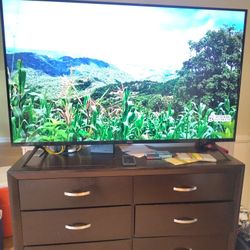 75 Inch Smart TV And Drawer