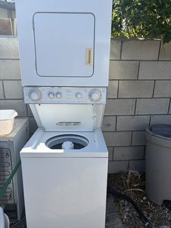 Electric whirpool washer and dryer stack