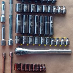 58 Piece (6-point)Craftsman Socket Set!!