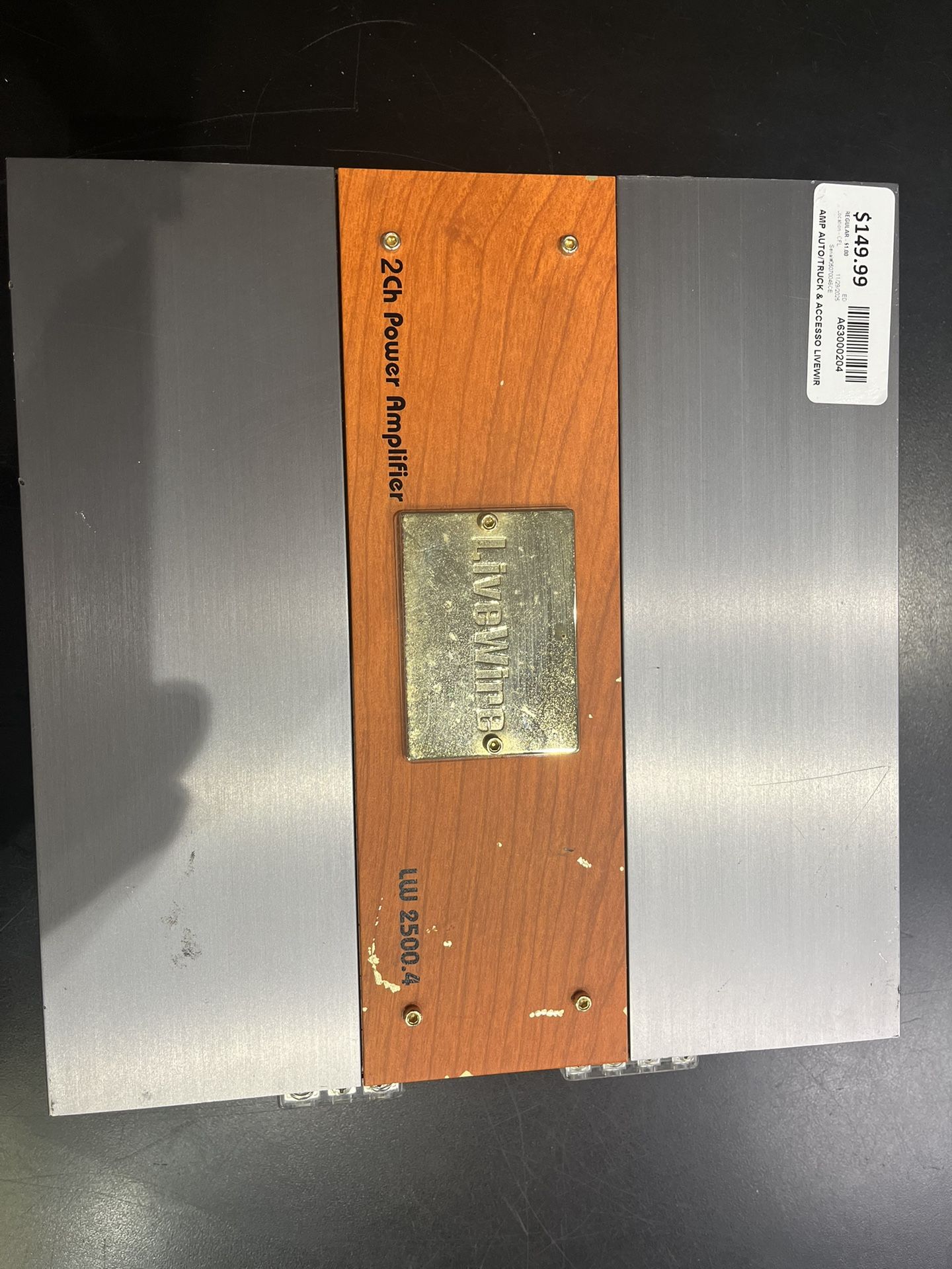 Live wire AMP 2500W (A(contact info removed)4)