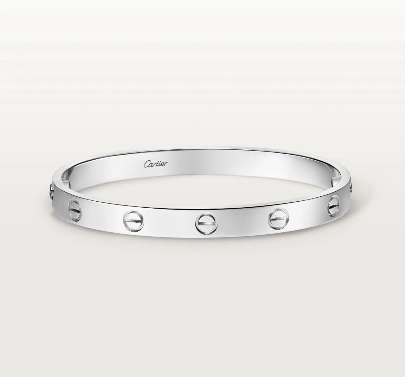 Cartier Love Bracelet Solid 18K White Gold Sizes no18 19 21 Available Cartier Love Bracelet Solid 18K White Gold Size 21 Available PRICE FIRM