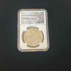 1897 Morgan Silver Dollar - NGC Certified BU - Strong Luster & High Silver Value