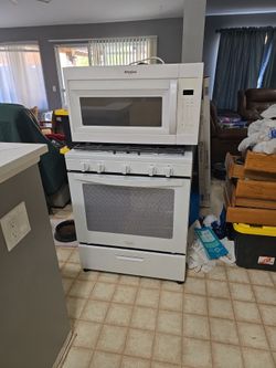 Whirlpool microwave and stove