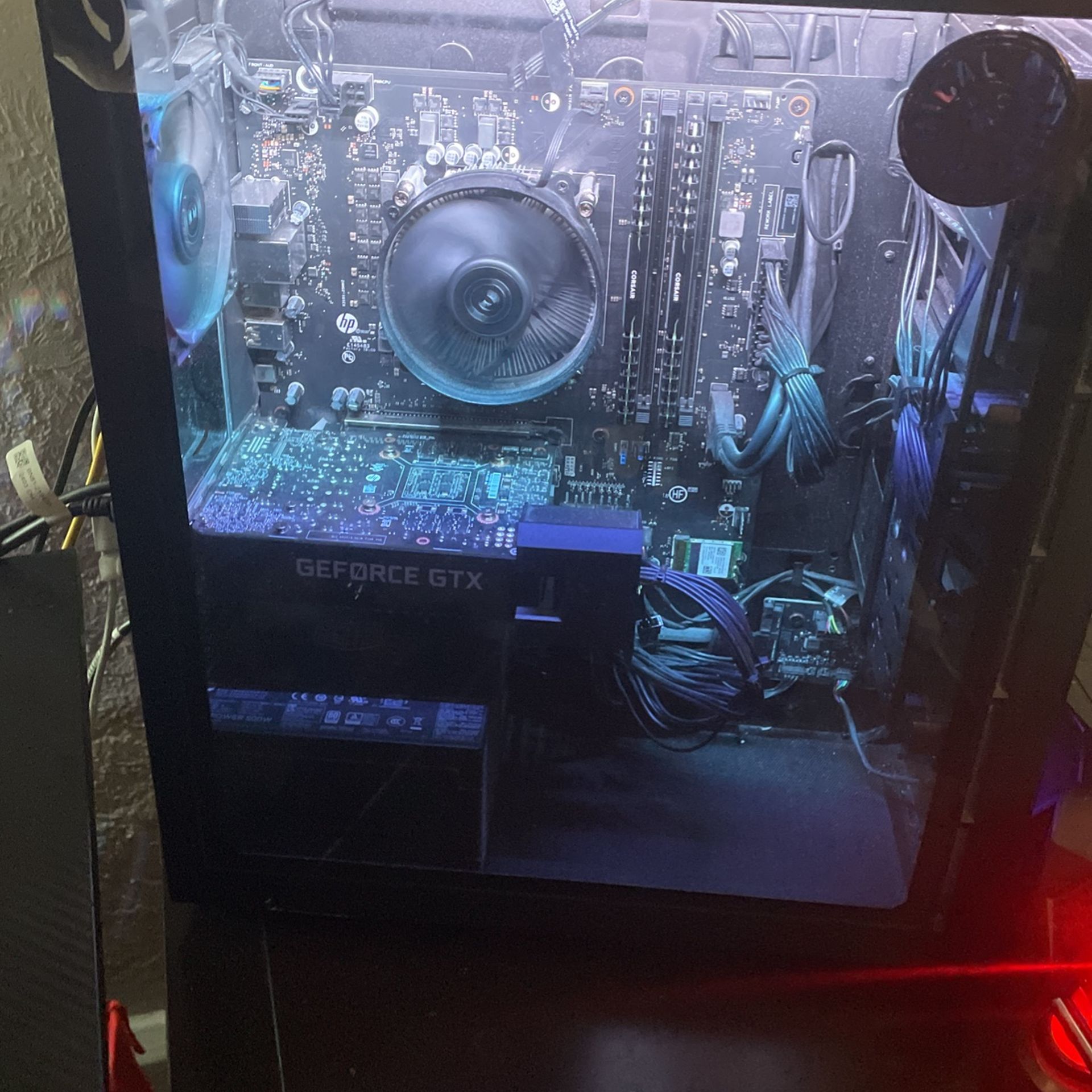 Pc With Monitor And Keyboard