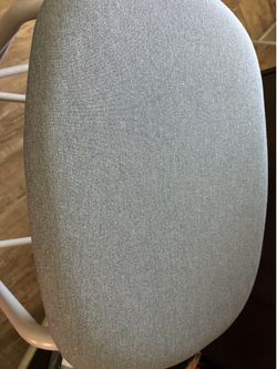 2 grey barstools