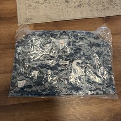 Supreme Baseball Henley Digi Camo Sz L