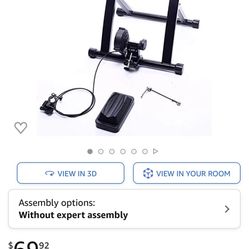 BalanceFrom Bike Trainer Stand Steel Bicycle Exercise Magnetic Stand with Front Wheel Riser Block