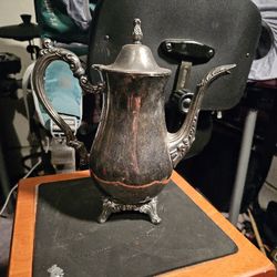 Vintage silver plated coffee pot