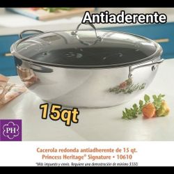 Caserola De 15 Qt Culinario Series De Princess House 