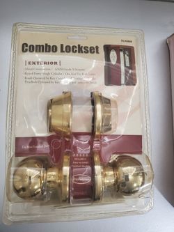 Duratron Combo Lockset in Polished Brass Finish NEW