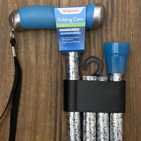 Walgreens Walking Cane Adjustable 33”-37” Folding Glow In The Dark Support 300lb FOR ONLY $20 FIRM ON PRICE