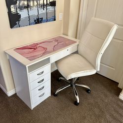 Office Furniture: Desk, Chair, Mousepad