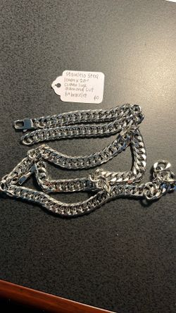 Spring Sale 10mm Cuban Link Stainless Steel Set