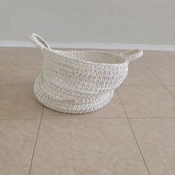 Large Woven Cotton Rope Storage Basket