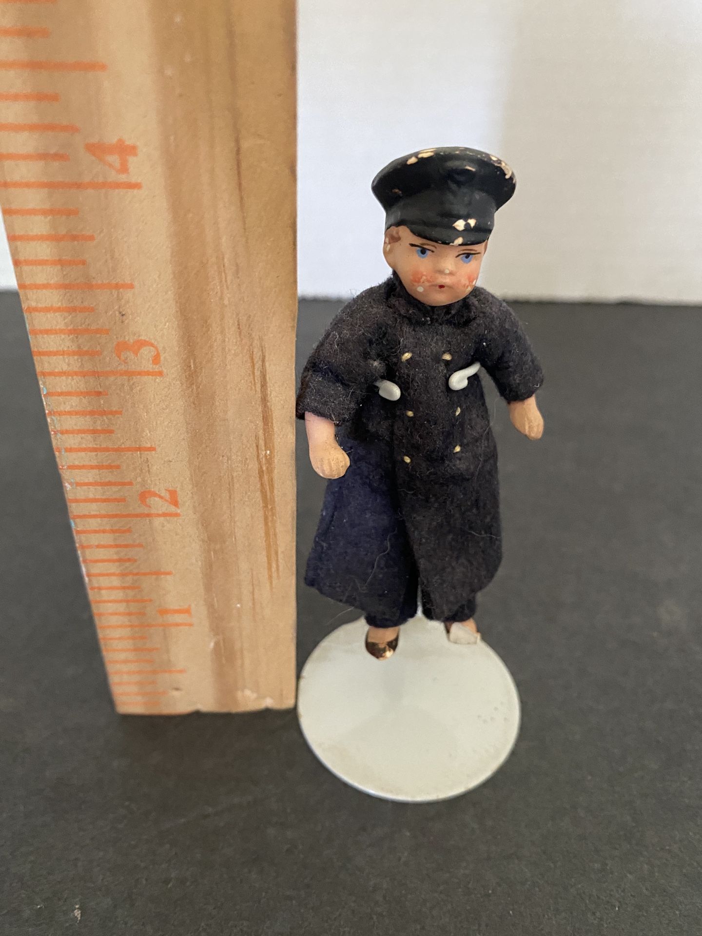 Antique Vintage small police man doll