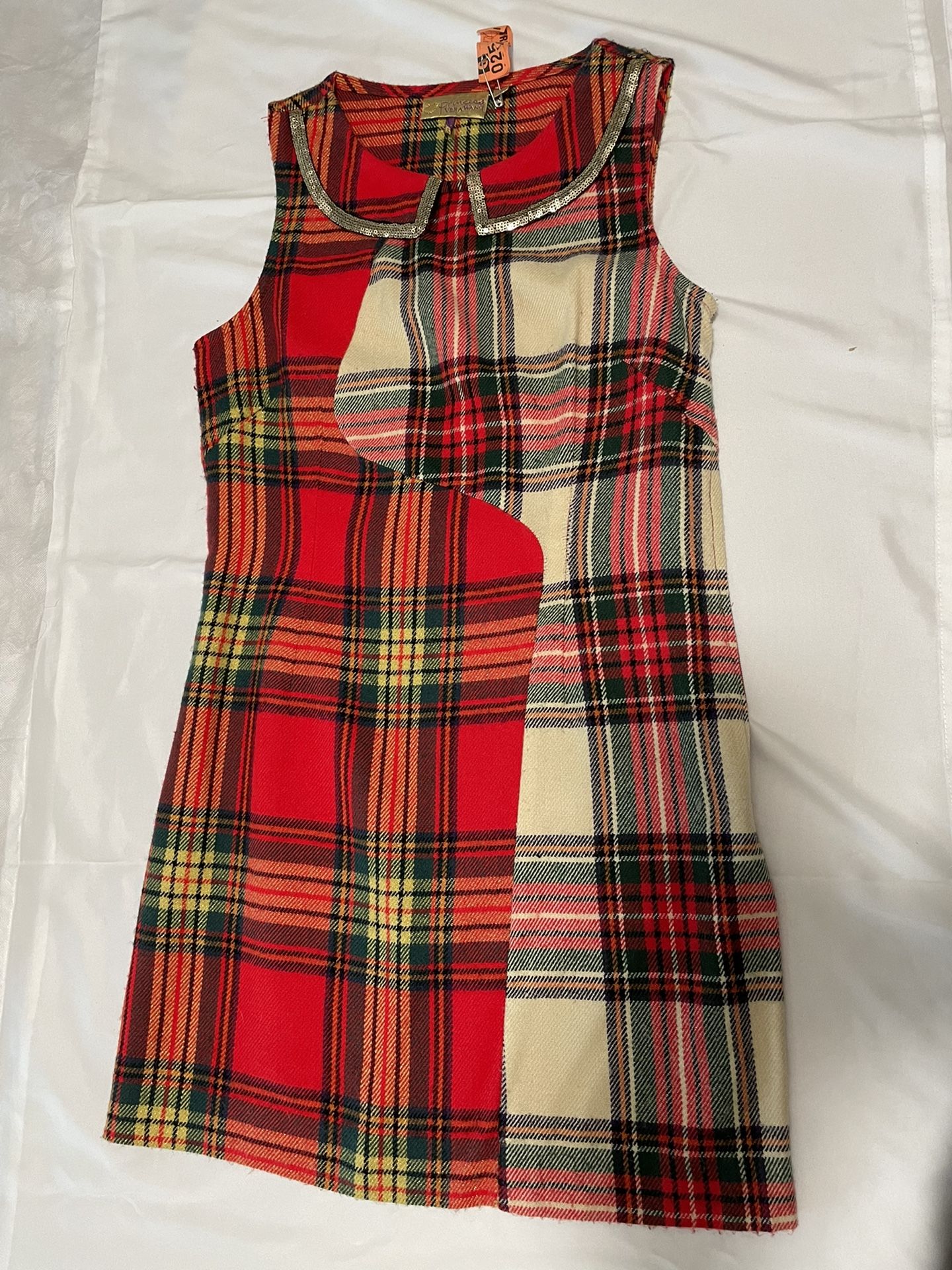 Princess Vera Wang Plaid Dress - Size 1