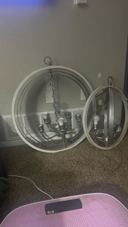 Two chandeliers