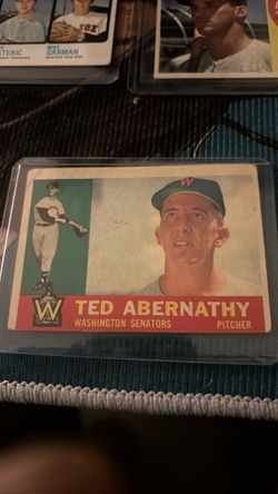 Ted Abernathy Washington Senators Baseball Card