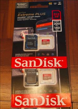 SanDisk 512GB SD Card Extreme Plus