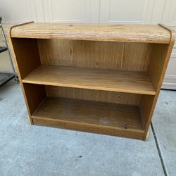 Oak Small Bookshelve 3 Ft Wide. 1 Ft Deep. 30 Inch Tall 