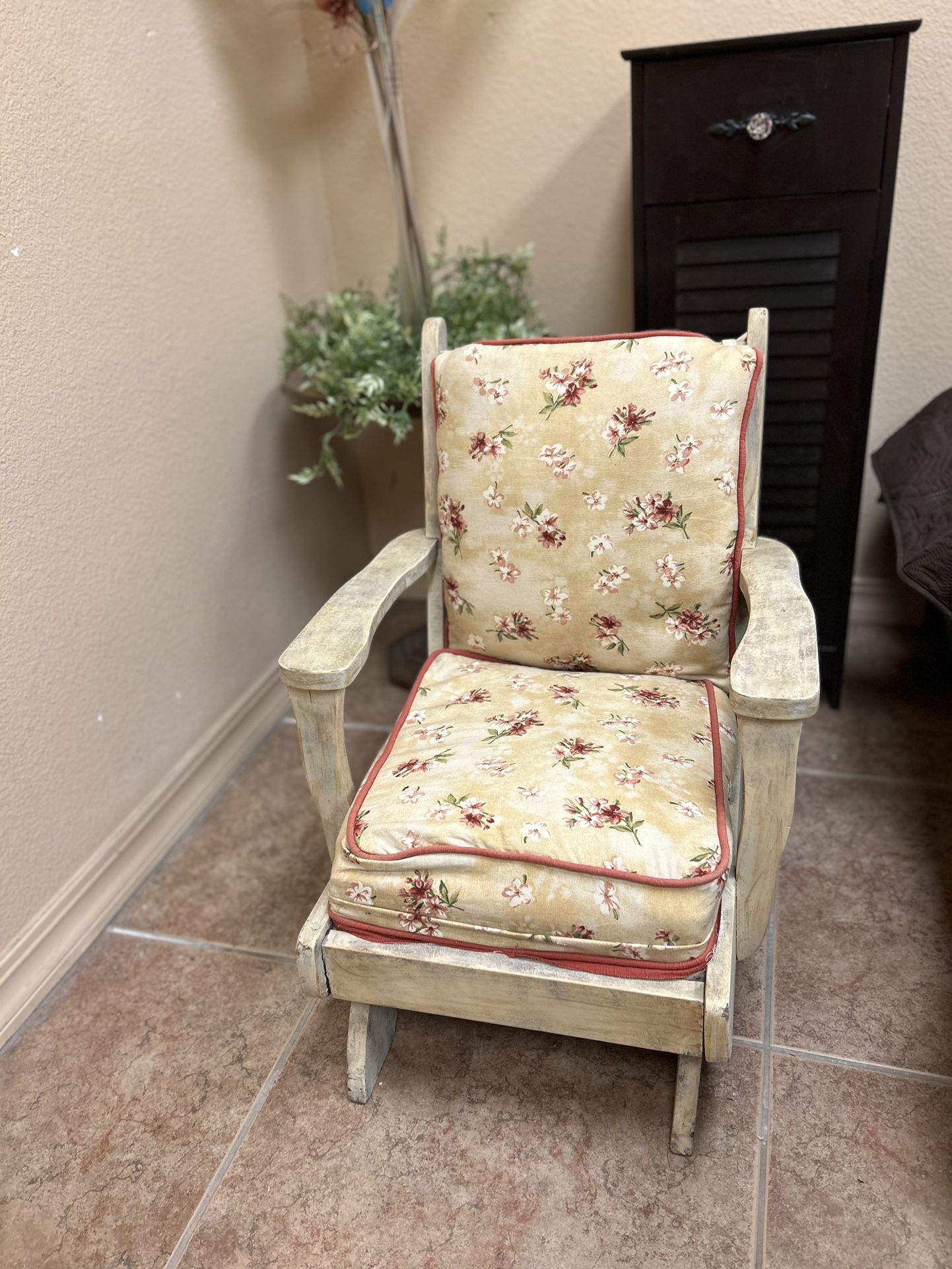 Child’s Vintage Cushioned Rocking Chair $65