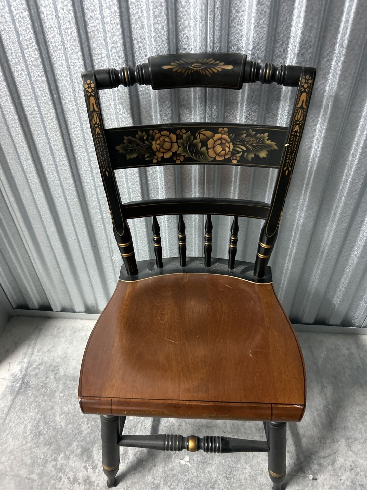 Chair Old Vintage L. Hitchcock Dinning Chair/Harvest Floral.